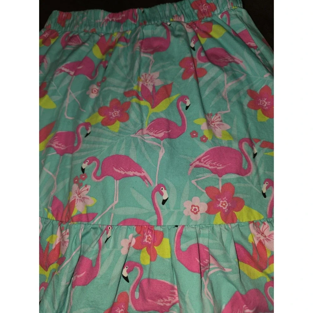 Gymboree tropical paradise flamingo outfit top skort size‎ 7